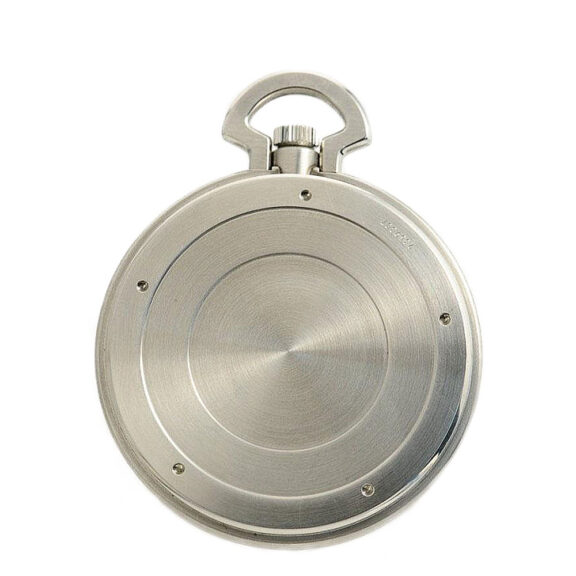Swiss Schaffhausen steel pocket watch Circa 1986 Swiss Schaffhausen steel pocket watch Circa 1986