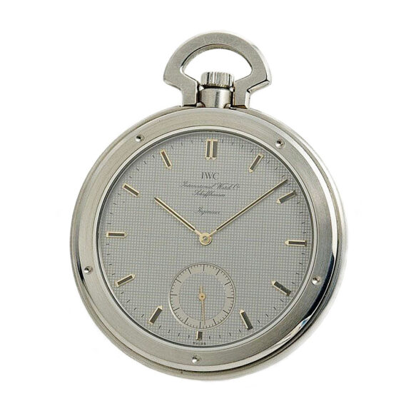 Swiss Schaffhausen steel pocket watch Circa 1986