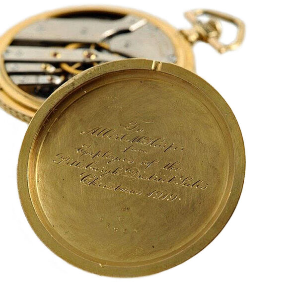 Swiss gold Schaffhausen gentleman's pocket watch Circa 1919 Swiss gold Schaffhausen gentleman's pocket watch Circa 1919