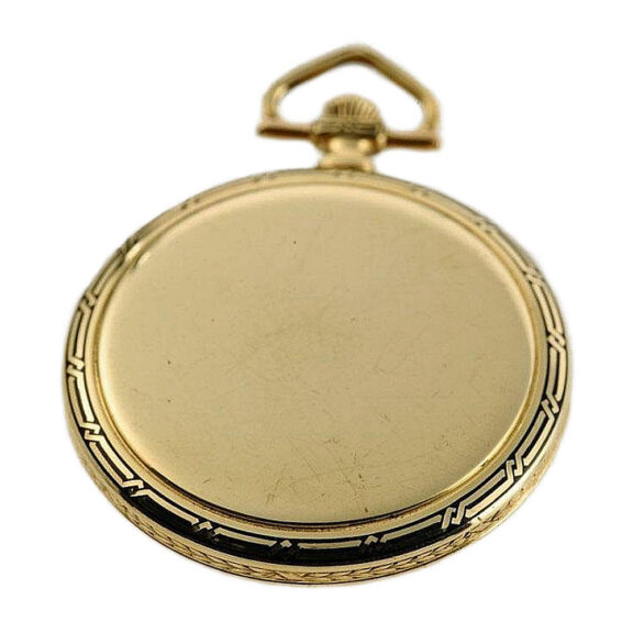 Swiss gold Schaffhausen gentleman's pocket watch Circa 1919 Swiss gold Schaffhausen gentleman's pocket watch Circa 1919