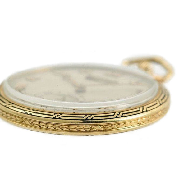 Swiss gold Schaffhausen gentleman's pocket watch Circa 1919 Swiss gold Schaffhausen gentleman's pocket watch Circa 1919