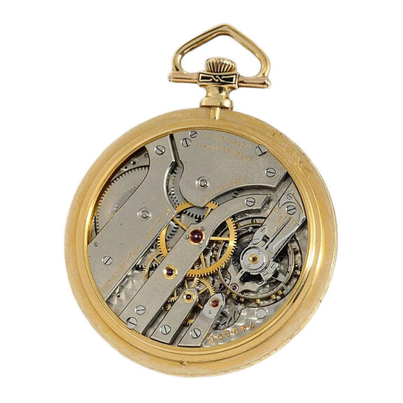 Swiss gold Schaffhausen gentleman's pocket watch Circa 1919 Swiss gold Schaffhausen gentleman's pocket watch Circa 1919