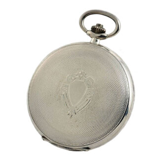Swiss silver IWC Schaffhausen pocket watch Circa 1987