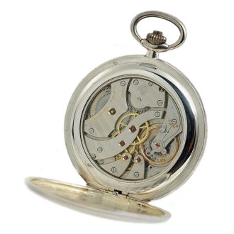 Swiss silver IWC Schaffhausen pocket watch Circa 1987