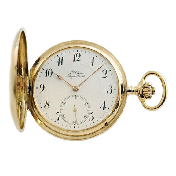 Swiss heavy 14K gold IWC Schaffhausen pocket watch Circa 1911