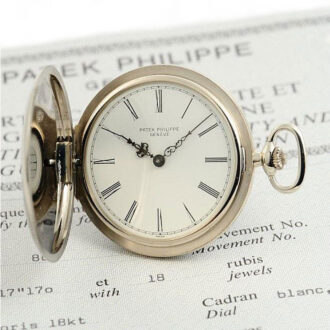 Swiss rare Geneva 18K white gold pocket watch Circa 1972