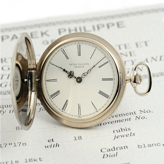 Swiss rare Geneva 18K white gold pocket watch Circa 1972 Swiss rare Geneva 18K white gold pocket watch Circa 1972