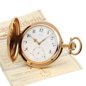 Swiss Schaffhausen pocket watch with original box Circa 1906