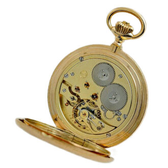 Swiss rose gold Probus-Scafusia pocket watch Circa 1906