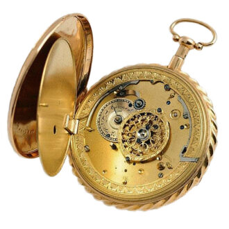 Swiss repeating watch with 3 jaquemarts and carillon Circa 1820
