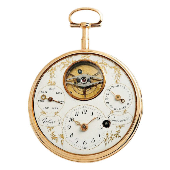 Swiss unusual pocket watch with eccentric dial Circa 1820