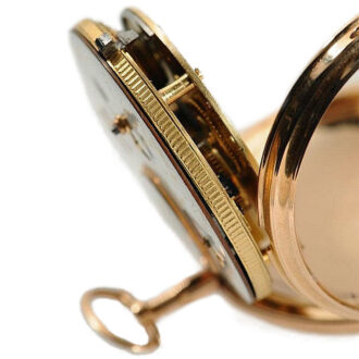Swiss unusual pocket watch with eccentric dial Circa 1820