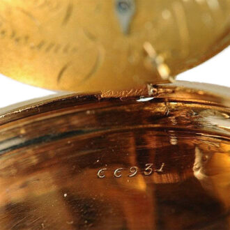 Swiss unusual pocket watch with eccentric dial Circa 1820