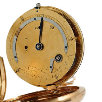 Swiss unusual pocket watch with eccentric dial Circa 1820