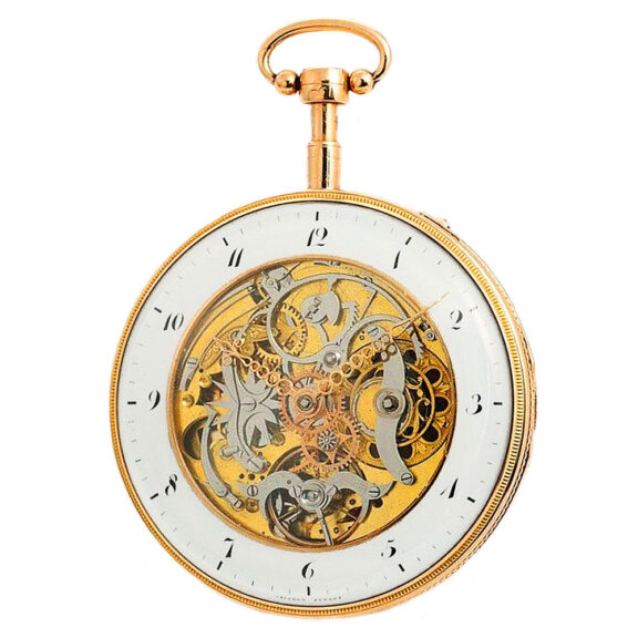Swiss extremely rare skeletonized repeating watch Circa 1815