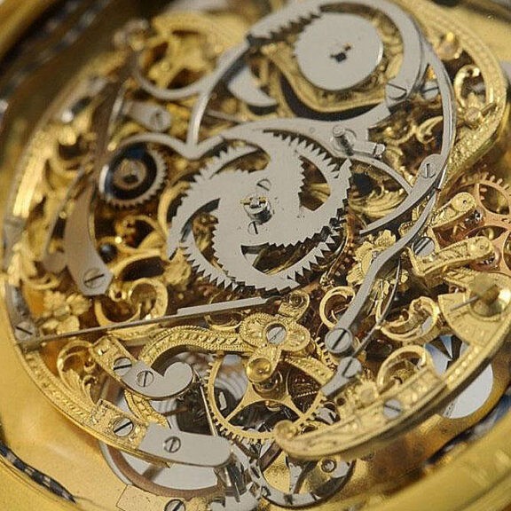 Swiss extremely rare skeletonized repeating watch Circa 1815 Swiss extremely rare skeletonized repeating watch Circa 1815