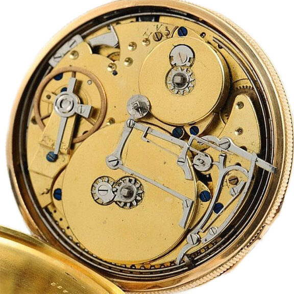 Swiss repeating pocket watch with musical movement Circa 1830 Swiss repeating pocket watch with musical movement Circa 1830