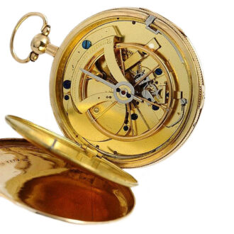 German 18k gold dead centre seconds lever watch Circa 1810