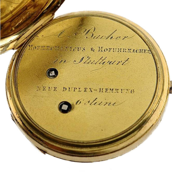 German remarkable watch with early duplex escapement Circa 1840 German remarkable watch with early duplex escapement Circa 1840