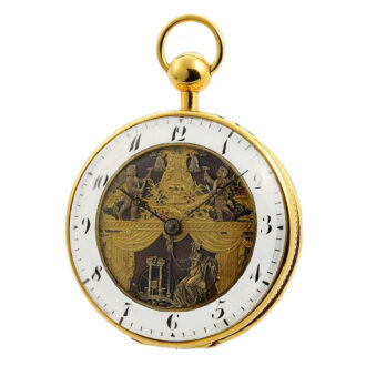 Swiss quarter repeater with Jacquemarts automaton Circa 1810