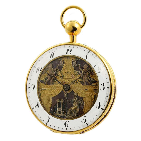 Swiss quarter repeater with Jacquemarts automaton Circa 1810