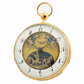 Swiss quarter repeater with Jacquemarts automaton Circa 1810
