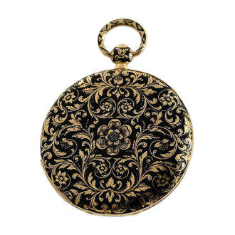 French ultra-thin watch with digital hour indicator Circa 1830