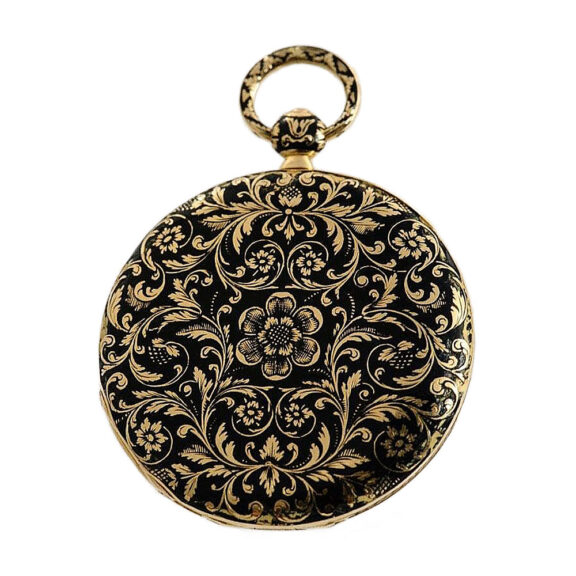 French ultra-thin watch with digital hour indicator Circa 1830 French ultra-thin watch with digital hour indicator Circa 1830