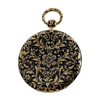 French ultra-thin watch with digital hour indicator Circa 1830