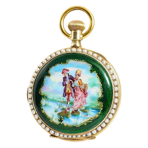 Swiss silver quarter repeating hunting cased watch Circa 1890 Swiss silver quarter repeating hunting cased watch Circa 1890
