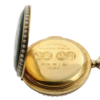Swiss silver quarter repeating hunting cased watch Circa 1890