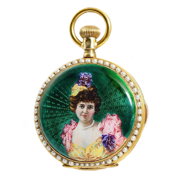 Swiss silver quarter repeating hunting cased watch Circa 1890