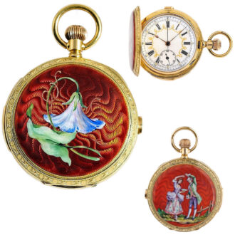 Gold repeater with chronograph for Chinese market Circa 1880