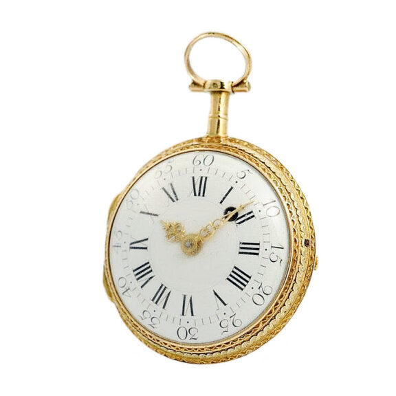 German verge pocket watch with pastoral scene Circa 1780 German verge pocket watch with pastoral scene Circa 1780