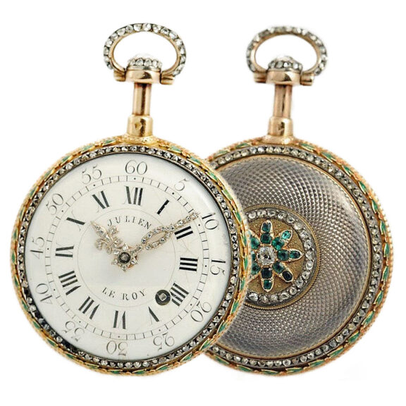 French rare quarter repeating "à toc" pocket watch Circa 1775