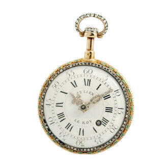 French rare quarter repeating "à toc" pocket watch Circa 1775