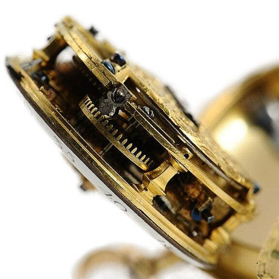 French gold and enamel verge pocket watch Circa 1775 French gold and enamel verge pocket watch Circa 1775