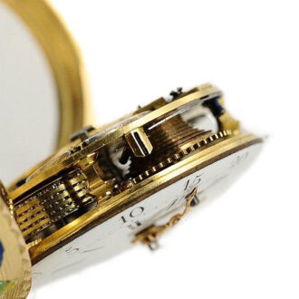 French gold and enamel verge pocket watch Circa 1775