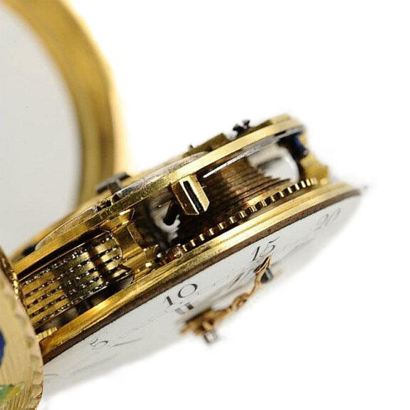 French gold and enamel verge pocket watch Circa 1775 French gold and enamel verge pocket watch Circa 1775