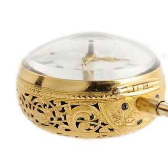 English gold and enamel quarter repeating watch Circa 1760