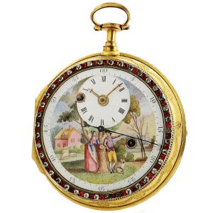 French watch with concealed erotic automaton Circa 1780