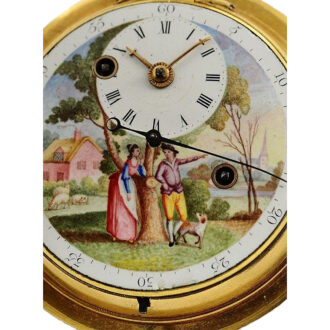 French watch with concealed erotic automaton Circa 1780