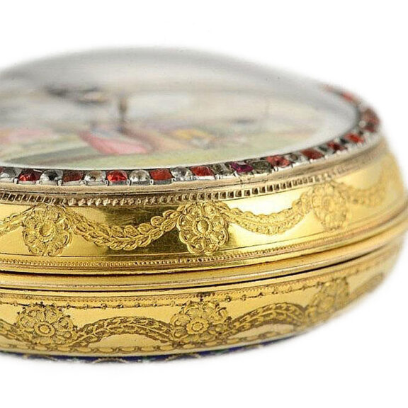 French watch with concealed erotic automaton Circa 1780 French watch with concealed erotic automaton Circa 1780