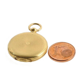 Swiss rare lady's miniature watch with watch chain Circa 1880