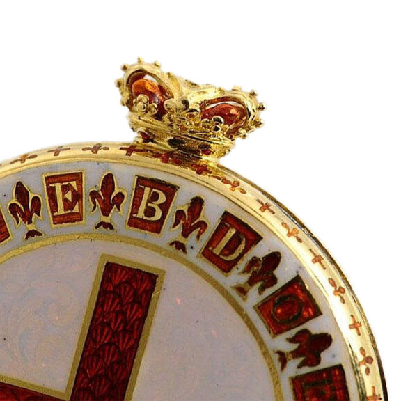 English gold enamel watch of historical interest Circa 1841 English gold enamel watch of historical interest Circa 1841