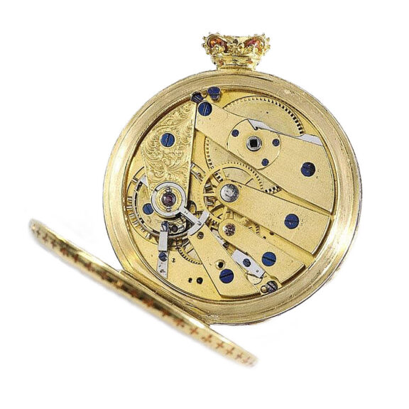 English gold enamel watch of historical interest Circa 1841 English gold enamel watch of historical interest Circa 1841