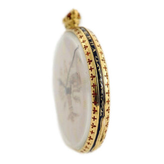 English gold enamel watch of historical interest Circa 1841