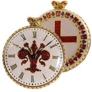 English gold enamel watch of historical interest Circa 1841