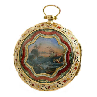 Exquisite English gold quarter striking verge watch Circa 1815