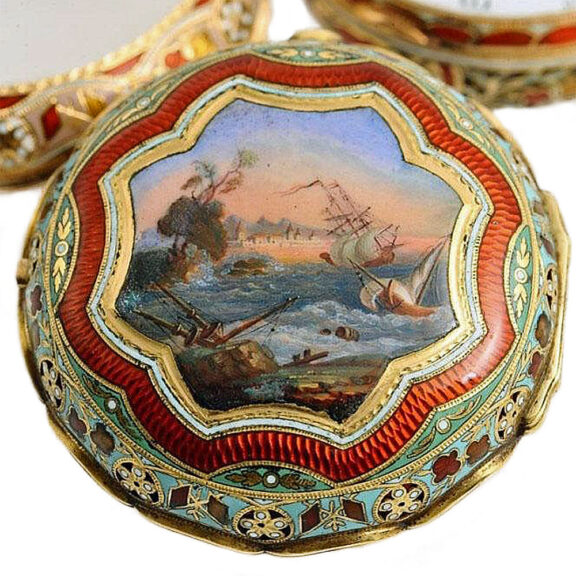 Exquisite English gold quarter striking verge watch Circa 1815 Exquisite English gold quarter striking verge watch Circa 1815